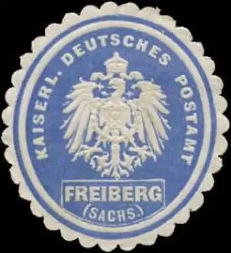 K. Deutsches Postamt Freiberg/Sachsen