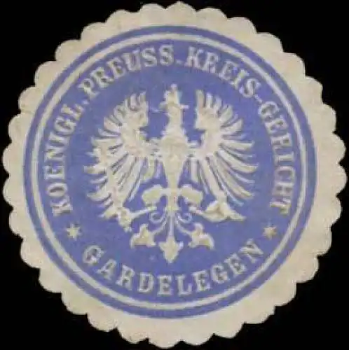 K.Pr. Kreis-Gericht Gardelegen