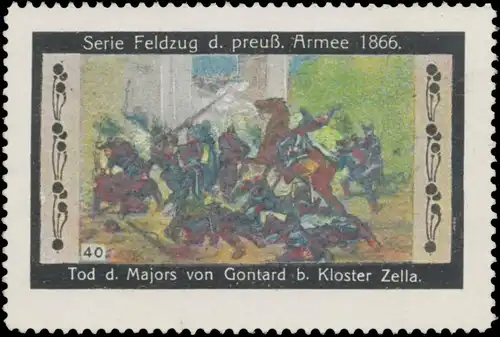 Tod des Majors Contard bei Kloster Zella