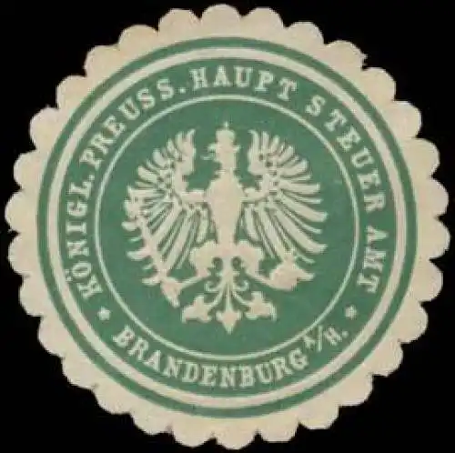 K.Pr. Haupt Steuer Amt Brandenburg/Havel