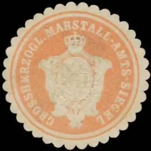 Gr. Marstall-Amts-Siegel