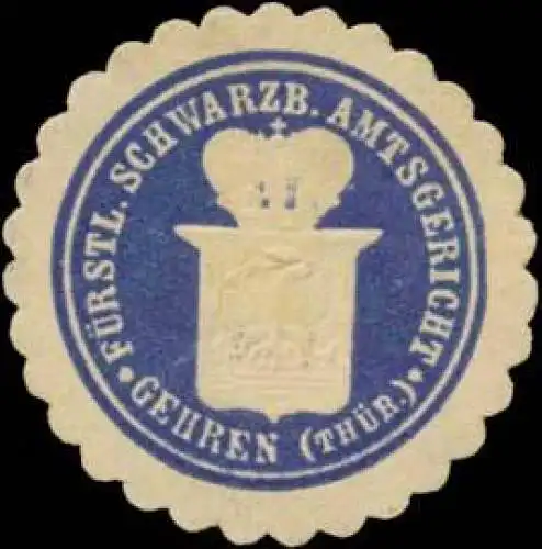 F. Schwarzb. Amtsgericht Gehren/ThÃ¼r