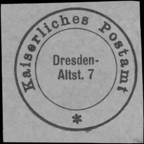 K. Postamt Dresden Altstadt 7