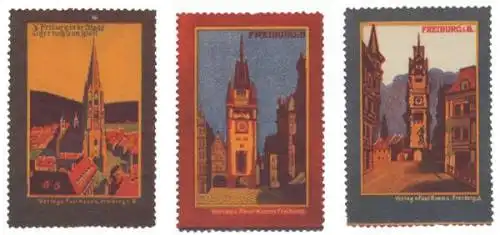 Freiburg Breisgau Sammlung Reklamemarken