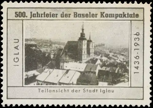 Teilansicht der Stadt Iglau