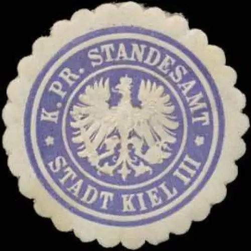 K.Pr. Standesamt Stadt Kiel III