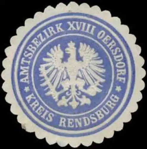 Amtsbezirk XVIII Oersdorf Kreis Rendsburg