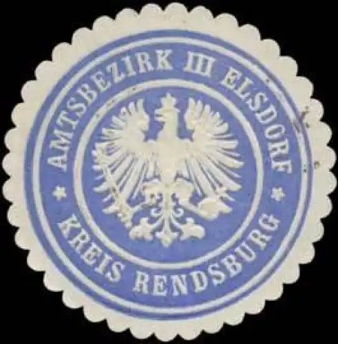 Amtsbezirk III Elsdorf Kreis Rendsburg