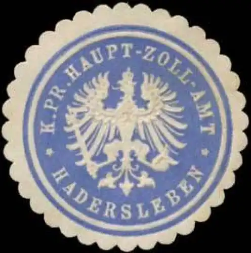 K.Pr. Haupt-Zoll-Amt Hadersleben