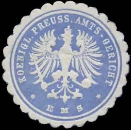 K.Pr. Amts-Gericht Ems