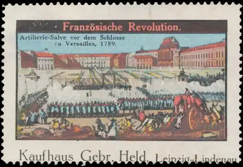 Artillerie-Salve vor dem Schloss von Versailles 1789