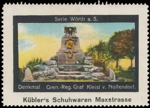 Denkmal Grenadier Regiment Graf Kleist von Nollendorf in WÃ¶rth a. S