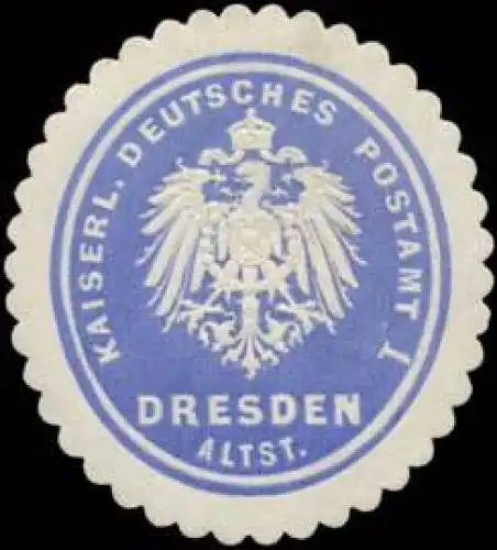 K. Deutsches Postamt 1 Dresden/Altstadt