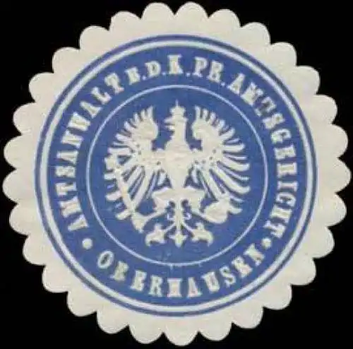 Amtsanwalt b.d. K.Pr. Amtsgericht Obernhausen