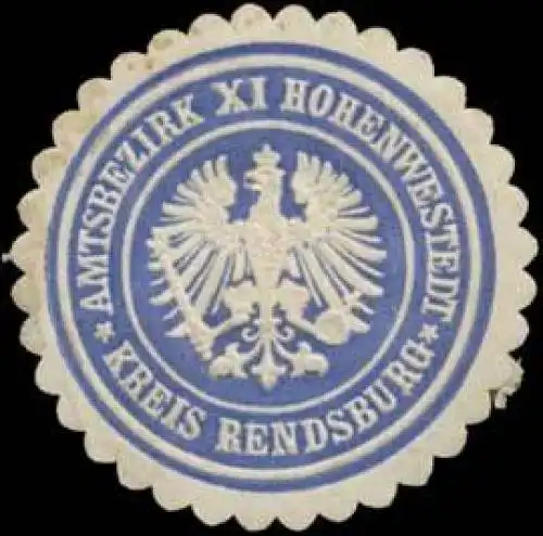 Amtsbezirk XI. Hohenwestedt Kreis Rendsburg