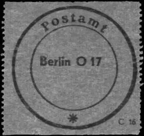 Postamt Berlin O 17