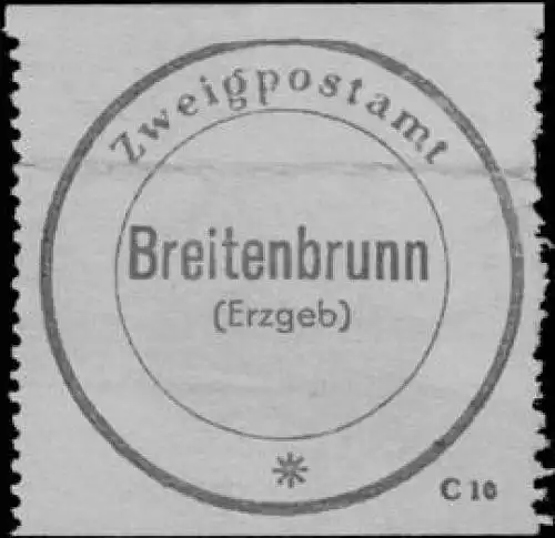 Zweigpostamt Breitenbrunn Erzgebirge