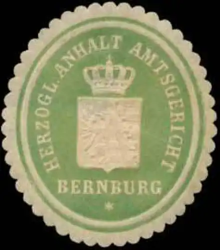 H. Anhalt Amtsgericht Bernburg