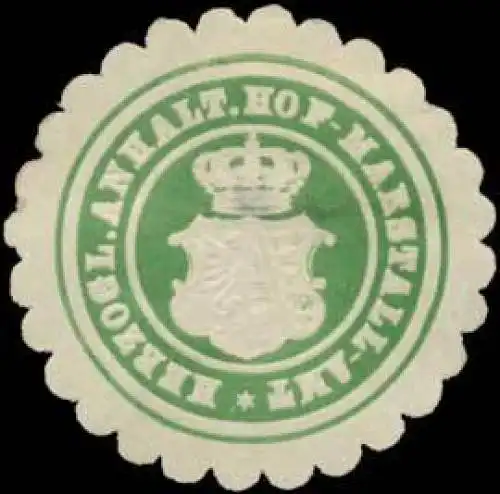 H. Anhalt. Hof-Marstall-Amt