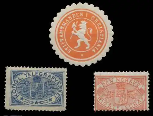Norwegen Sammlung Siegelmarken