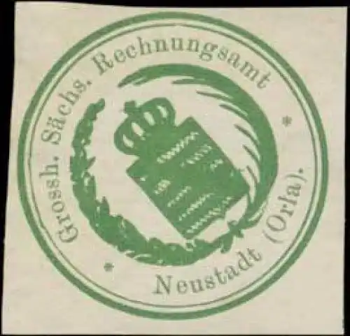 Gr. S. Rechnungsamt Neustadt/Orla