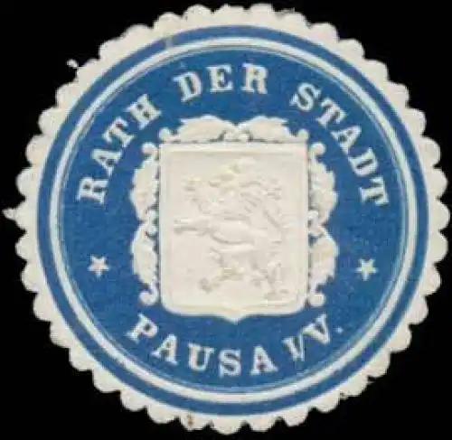 Rath der Stadt Pausa/V