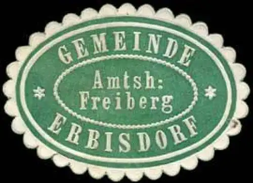 Gemeinde Erbisdorf - Amtshauptmannschaft Freiberg