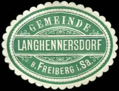 Gemeinde Langhennersdorf bei Freiberg in Sachsen