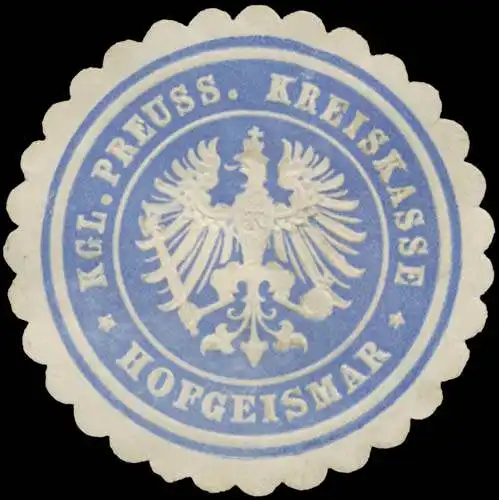 K.Pr. Kreiskasse Hofgeismar