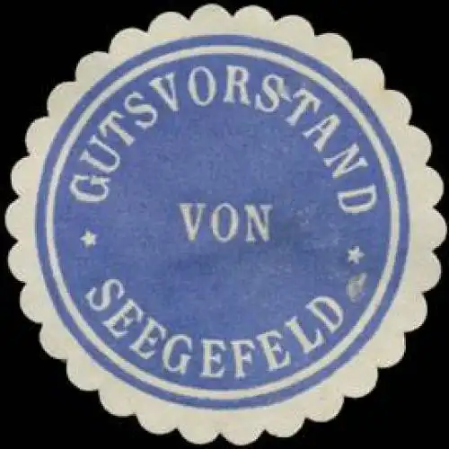 Gutsvorstand von Seegefeld