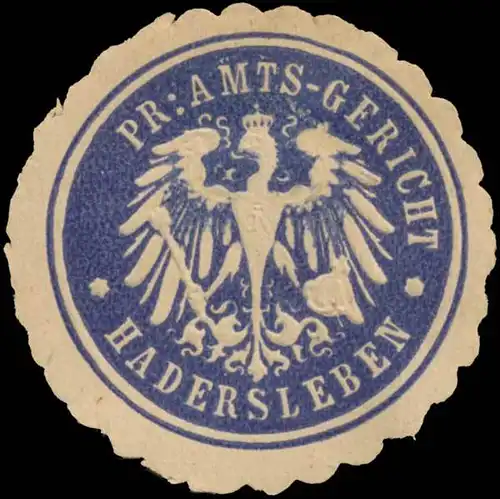 Pr. Amts-Gericht Hadersleben