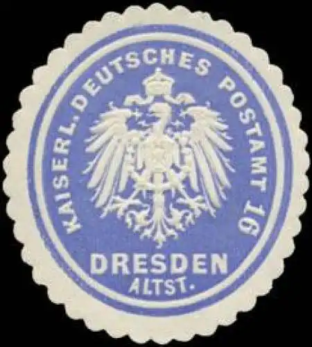 K. Deutsches Postamt 16 Dresden-Altstadt