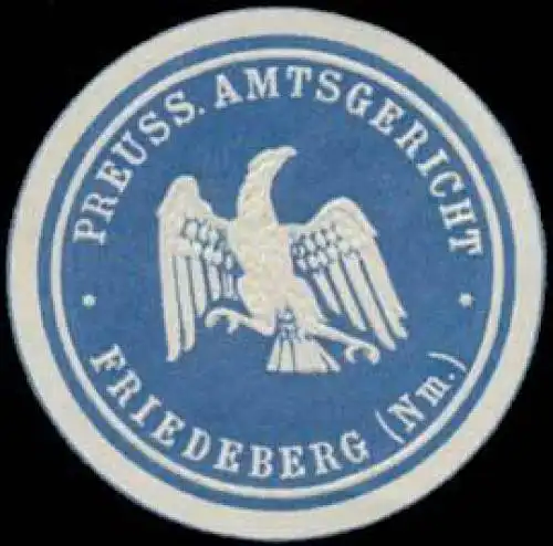 Pr. Amtsgericht Friedeberg/Neumark