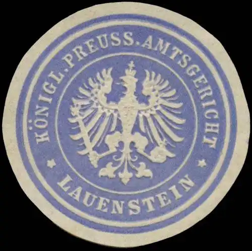 K. Pr. Amtsgericht Lauenstein