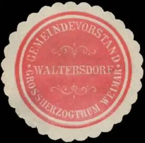 Gemeindevorstand Waltersdorf Gr. Weimar