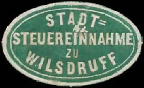Stadt-Steuereinnahme zu Wilsdruff