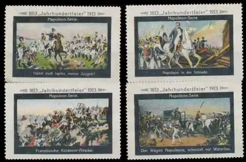 Napoleon VÃ¶lkerschlacht Sammlung Reklamemarken