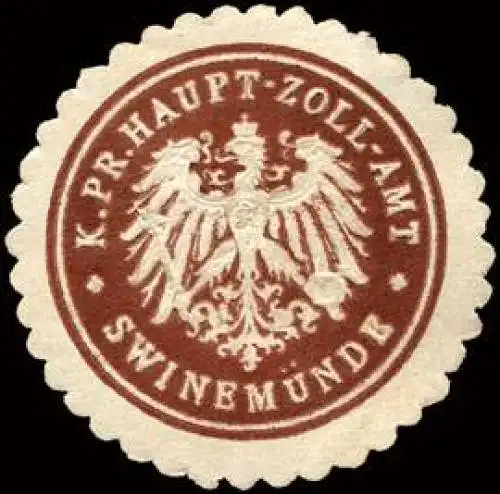 K. Pr. Haupt - Zoll - Amt - SwinemÃ¼nde
