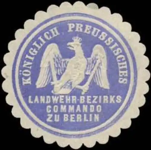 K.Pr. Landwehr-Bezirks Commando