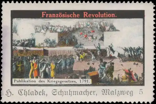 1791 Publikation des Kriegsgesetzes