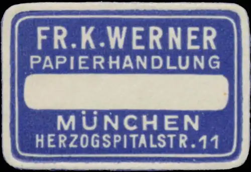 Papierhandlung Fr. K. Werner