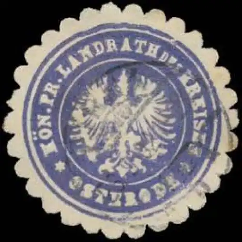 K.Pr. Landrath des Kreises Osterholz