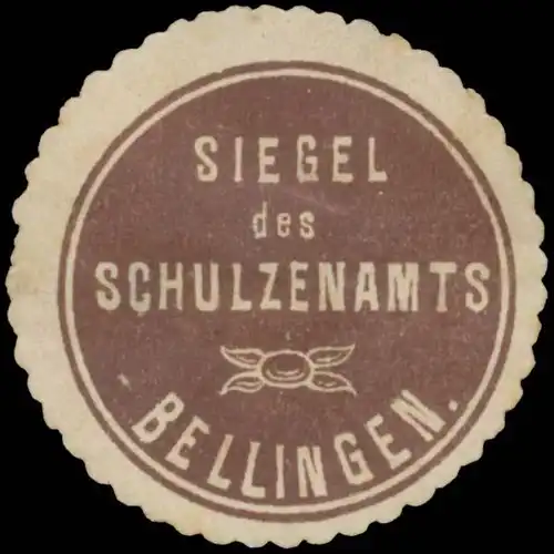 Siegel des Schulzenamts Bellingen