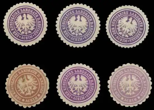 Landrat von Achim Sammlung Siegelmarken