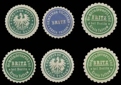 Berlin Britz Sammlung Siegelmarken