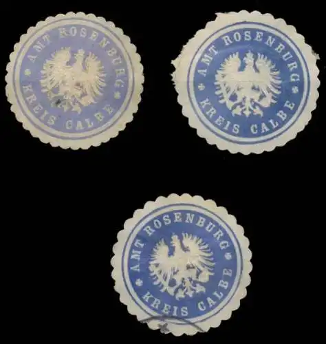 Rosenberg Kreis Calbe/Saale Sammlung Siegelmarken