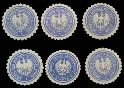Minden/Westfalen Sammlung Siegelmarken