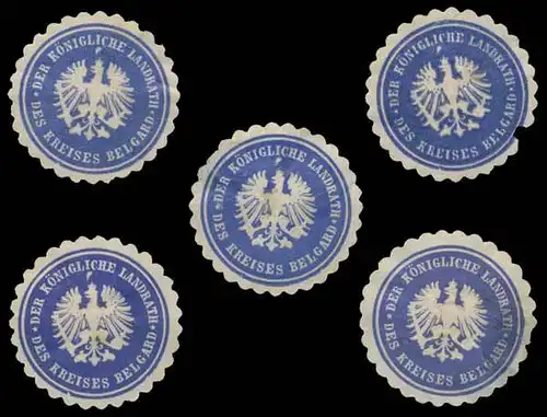 Belgard/Pommern Sammlung Siegelmarken