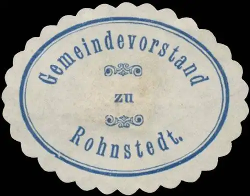 Gemeindevorstand zu Rohnstedt