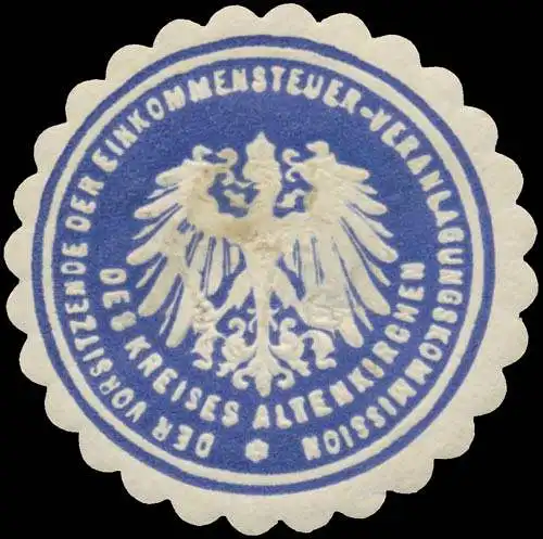 Der Vorsitzende der Einkommensteuer-Veranlagungskommission des Kreise Altenkirchen